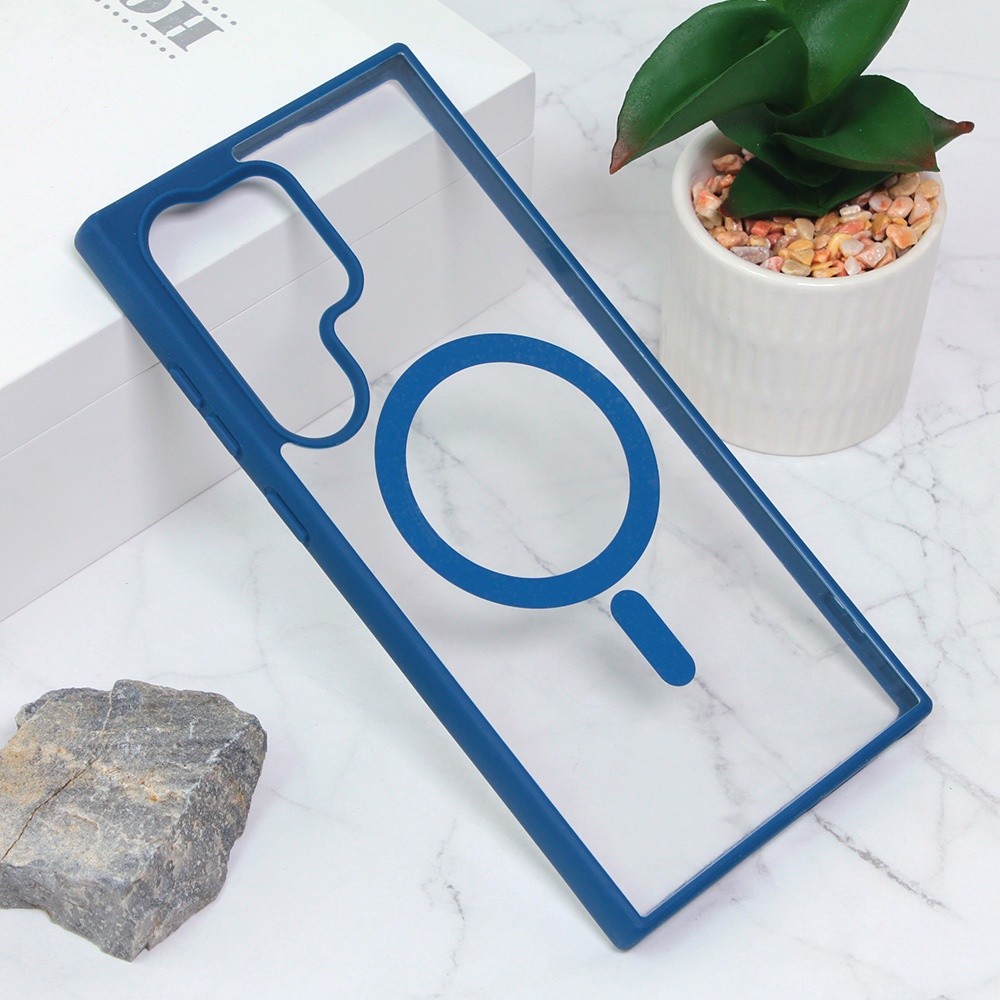 Maska za telefon Magsafe za Samsung S918B Galaxy S23 Ultra, Tamnoplava