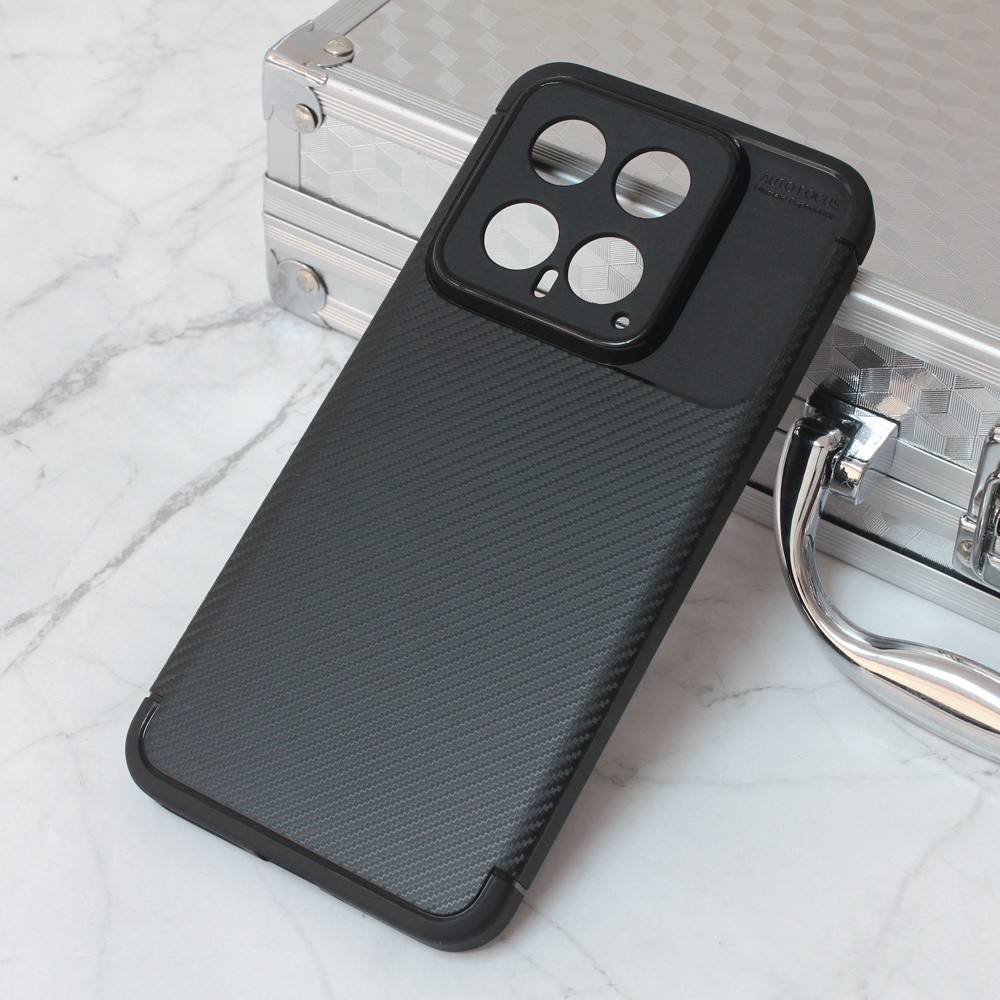TERACELL Maska za telefon Defender Carbon za Xiaomi 14, Crna