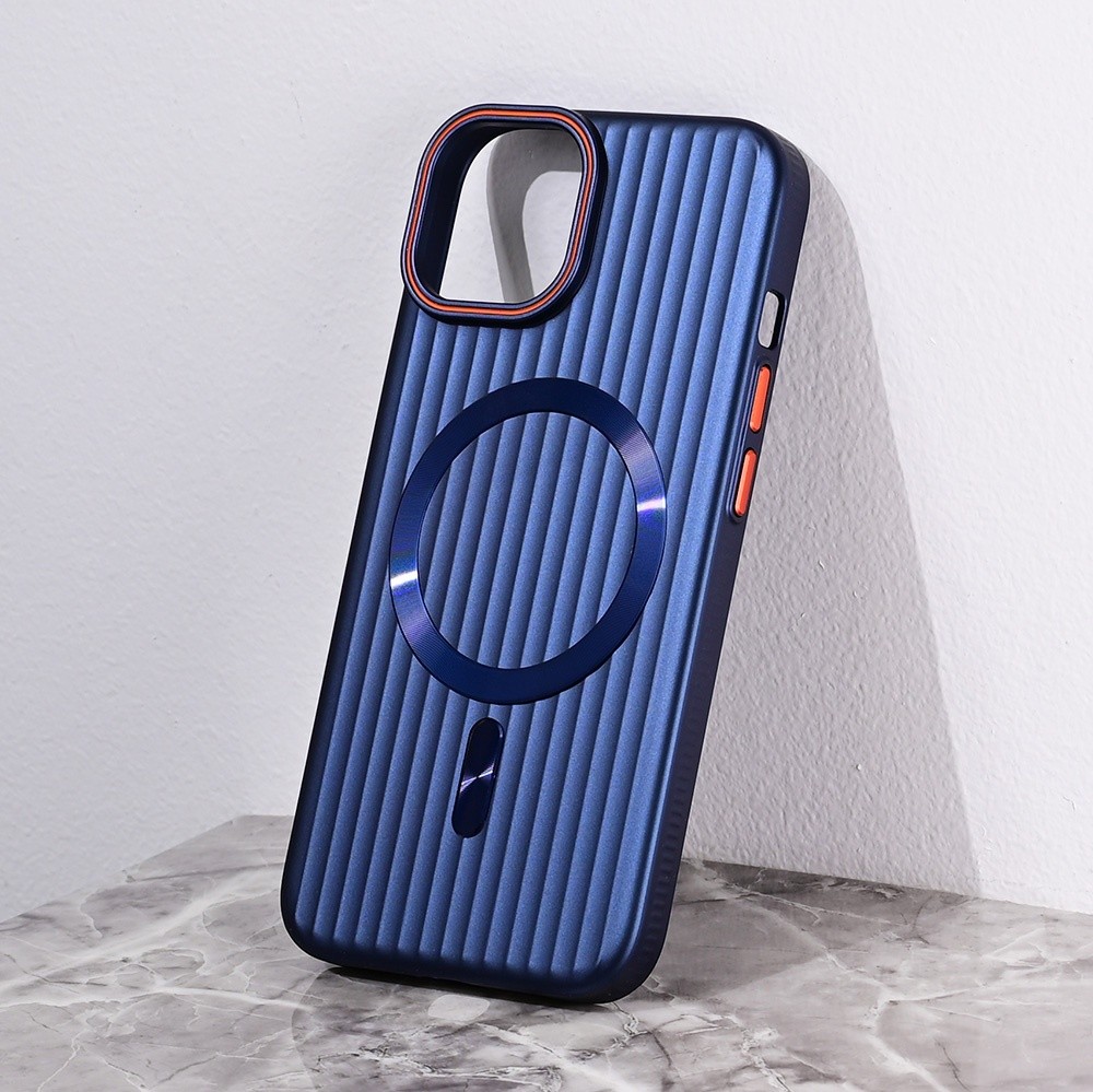 Maska za telefon Magsafe Stripe za iPhone 15 6.1, Plava