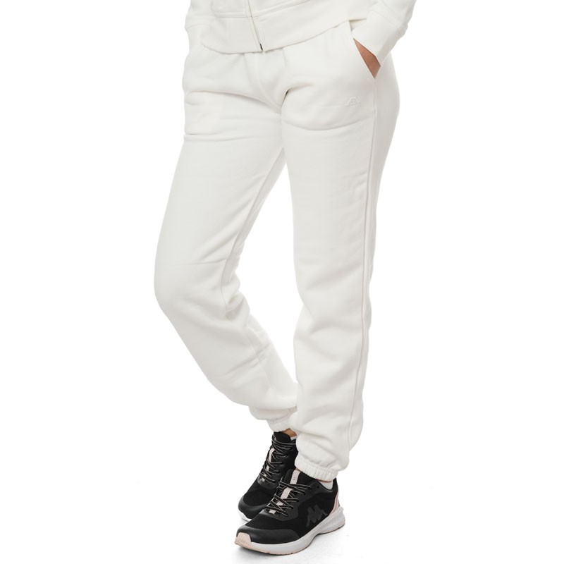 Robe di kappa Ženski donji deo trenerke ELMIRE BRUSHED, Beli