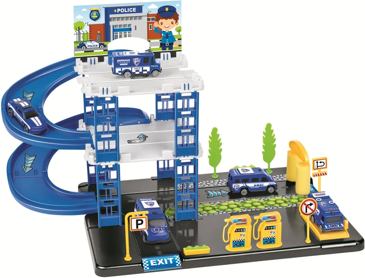 Ntoys Set Policijski sa 4 autića