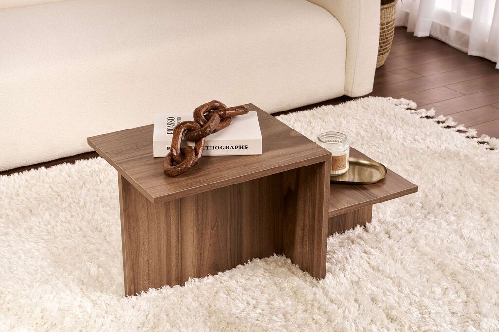 Hanah Home Klub sto Harmony, 80x40x40cm, Braon