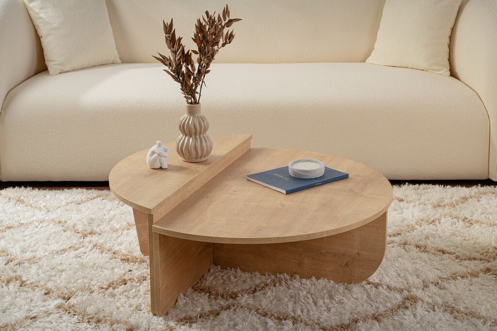 Hanah Home Klub sto-set Orion, 90x60x30, 85x30x35cm, 2 komada, Braon