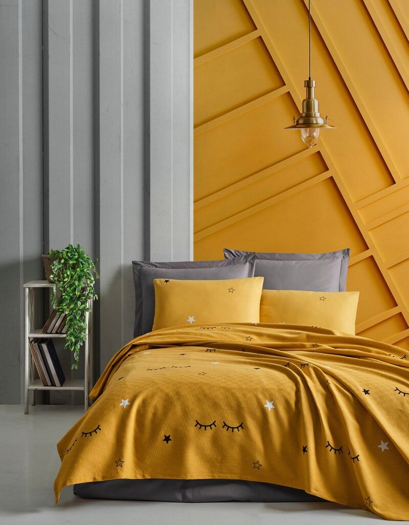 L'essentiel Maison Set Double prekrivač Dide, 200x235cm, Oker