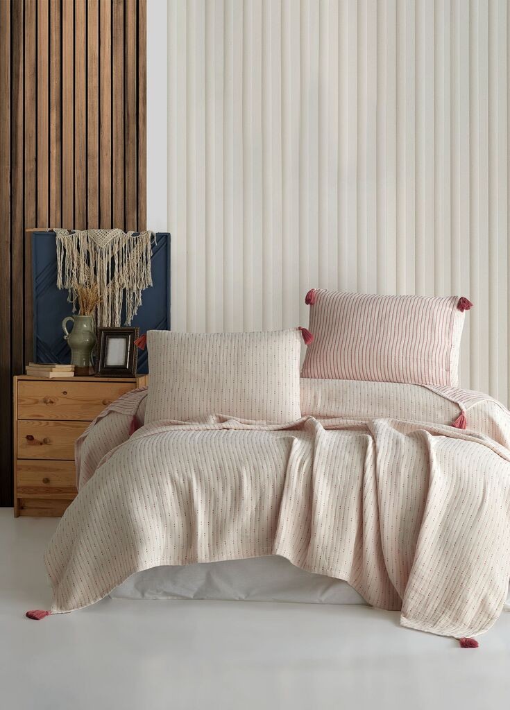 L'essentiel Maison Set Double prekrivač Hermes, 240x260cm, Roze