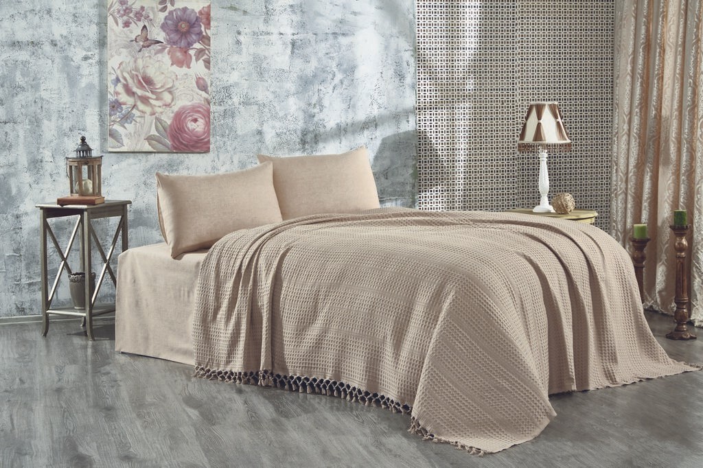 L'essentiel Maison Double Prekrivač Lotus, 220x240cm, Smeđa