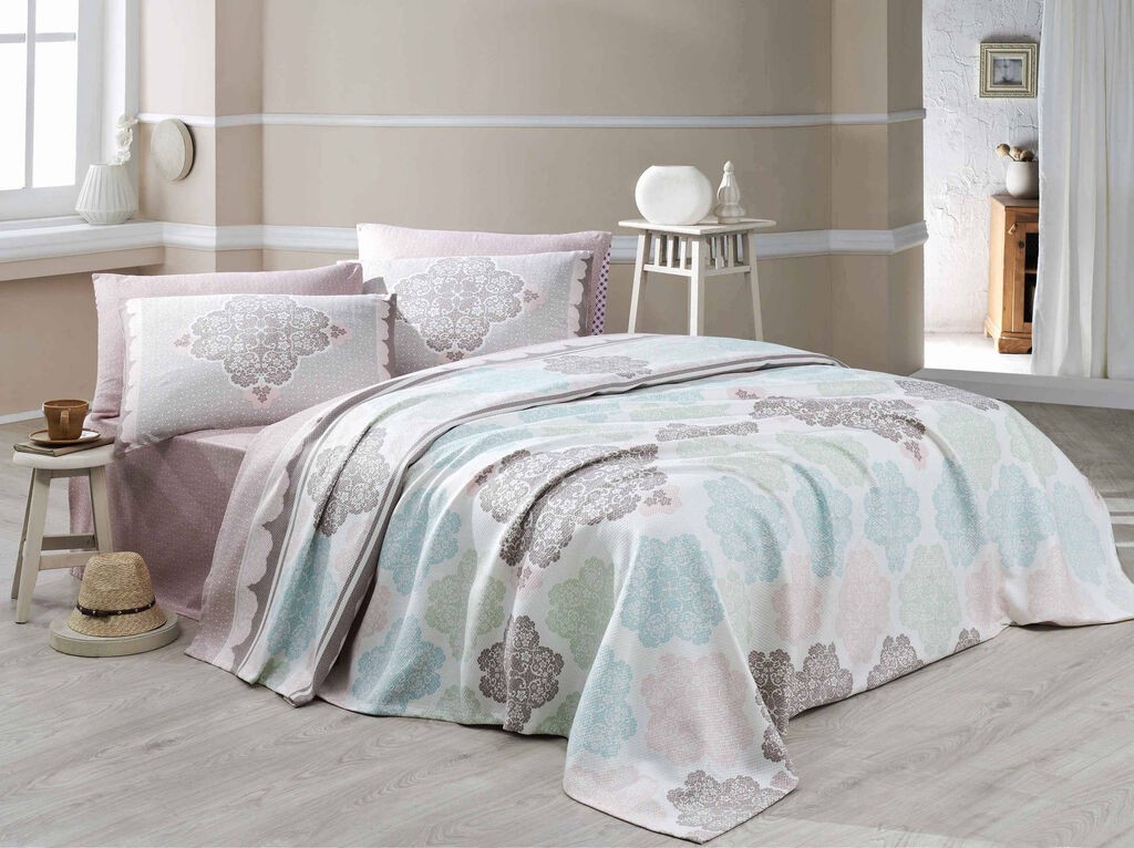 L'essentiel Maison Set Single prekrivač Andalucia, 160x230cm, Bela