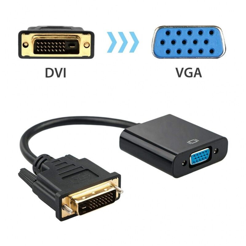 Adapter JWD-HV13, DVI na VGA Z, Crni