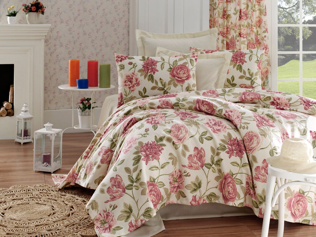 L'essentiel Maison Set Single prekrivač Care, 160x235cm, Roze