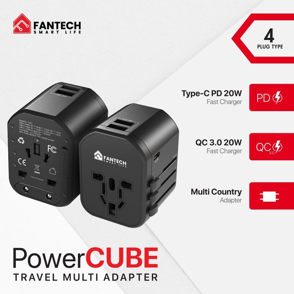 Fantech Univerzalni Multi Adapter TAC1, Power Cube 20W