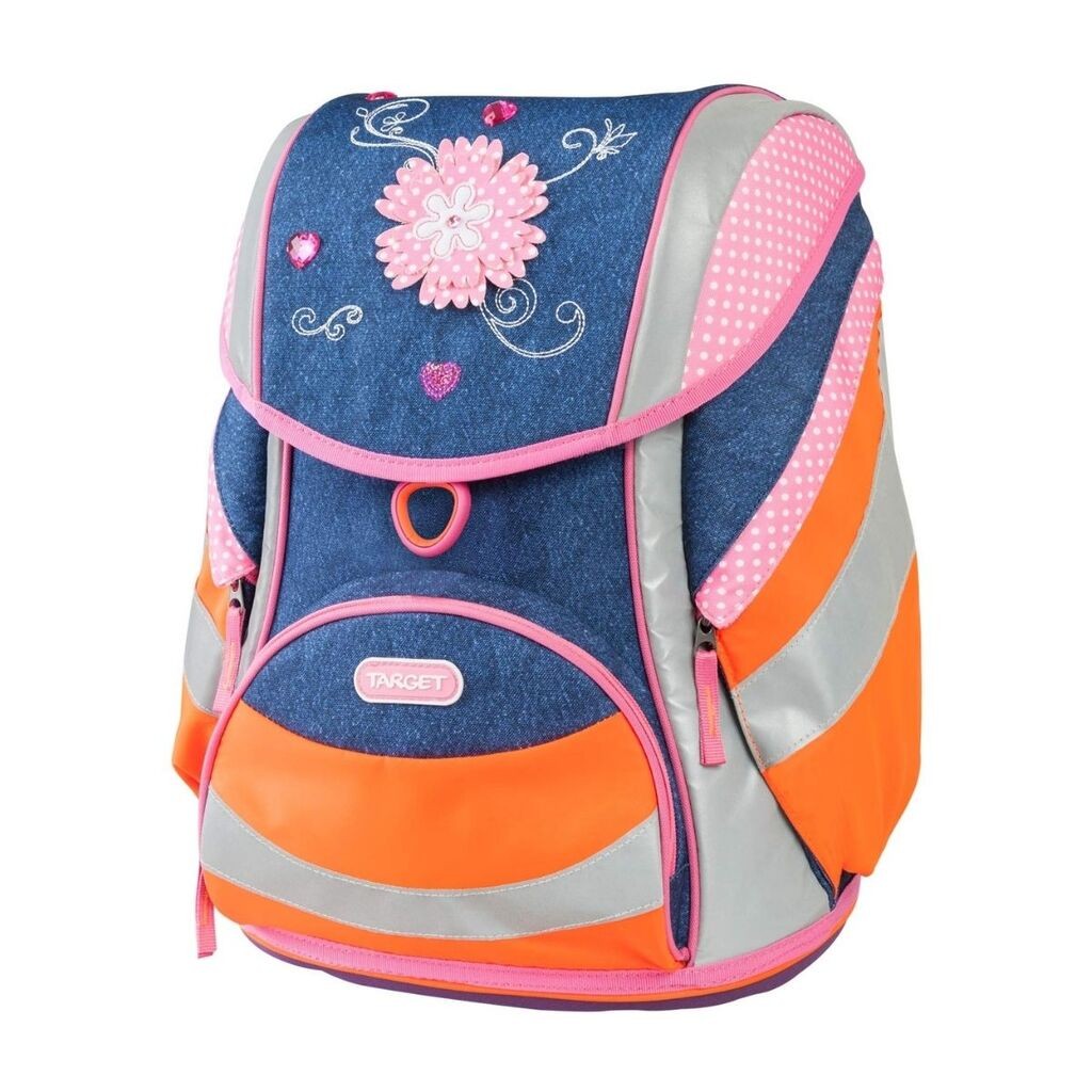 Target Ranac za devojčice Reflex jeans, Anatomski, 40 x 32 x 25 cm, Teget