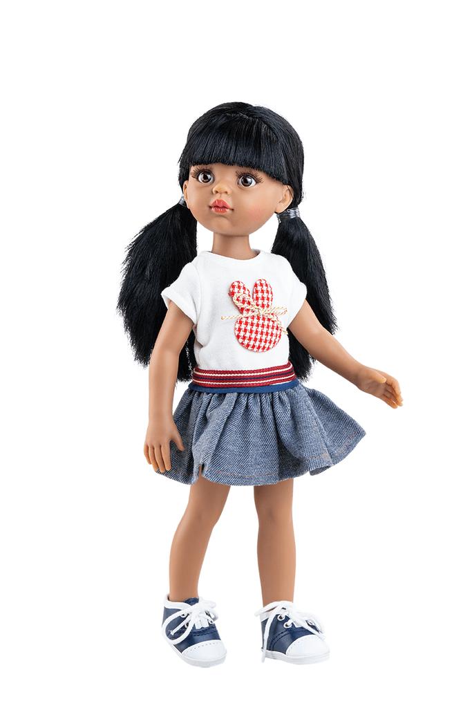 Paola Reina Lutka Kaća, 32cm, Plavo-bela