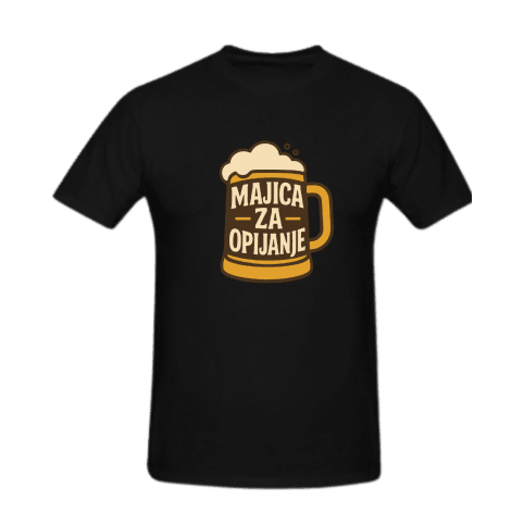 Muška majica Majica za opijanje piva CS4198, Crna