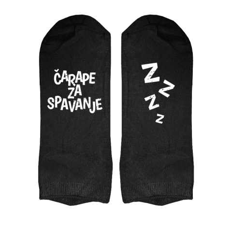 Muške čarape Čarape za spavanje cs3974w, Crne