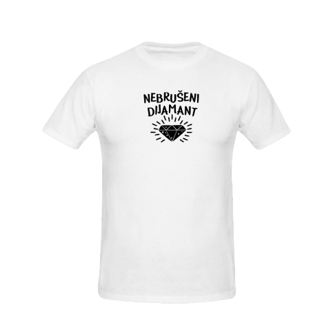 Unisex majica Nebruseni dijamant CS4212, Bela