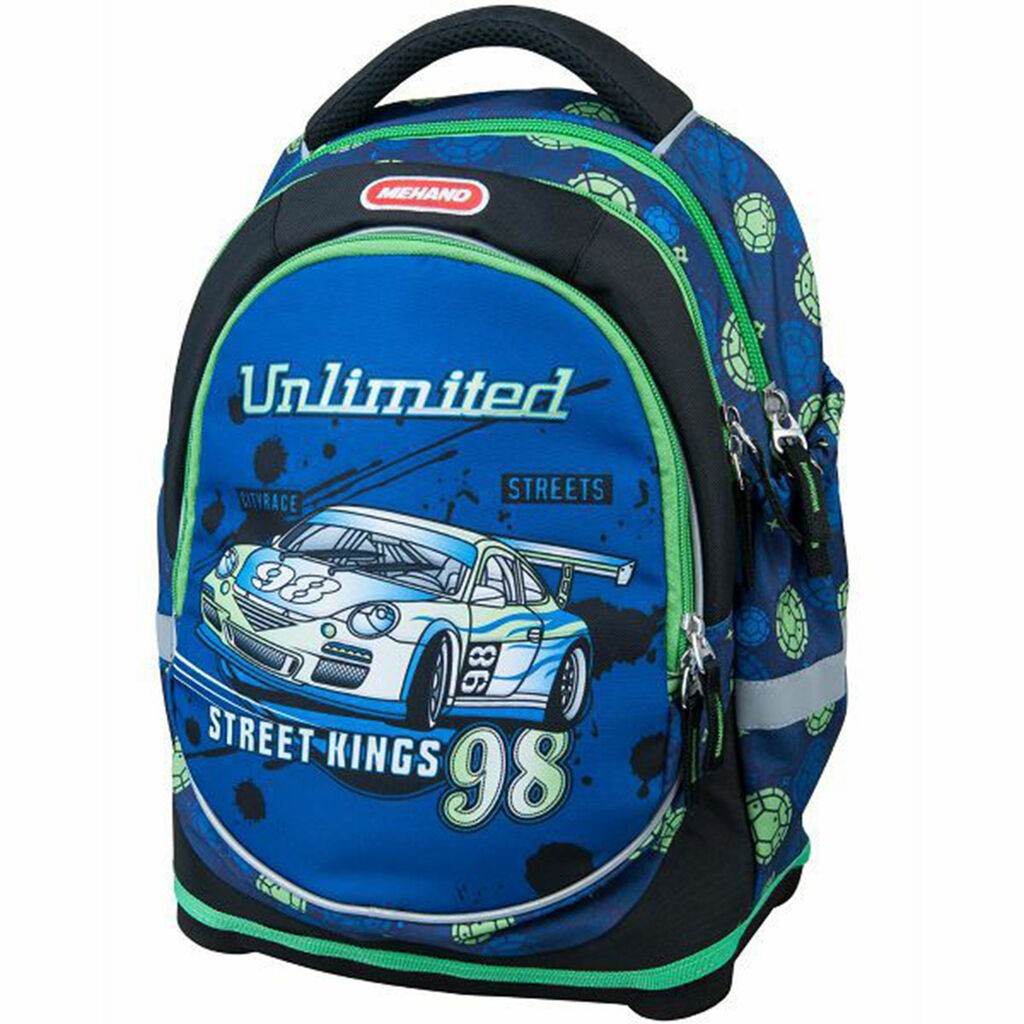 Mehano Ranac za dečake Unlimited, Anatomski, 32 x 41 x 18 cm, Plavi