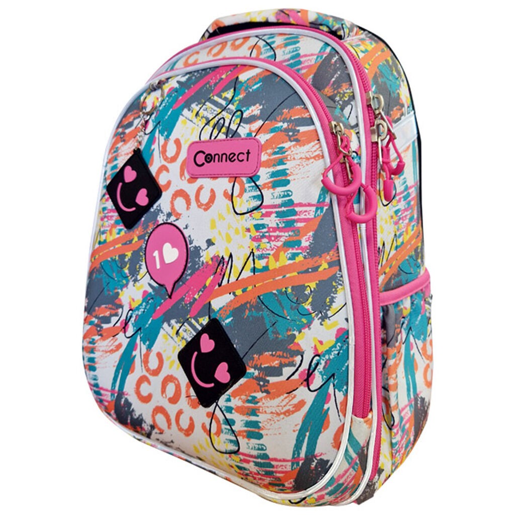 Connect Ranac za devojčice Smile, Anatomski, 32 x 41 x 18 cm, Šareni