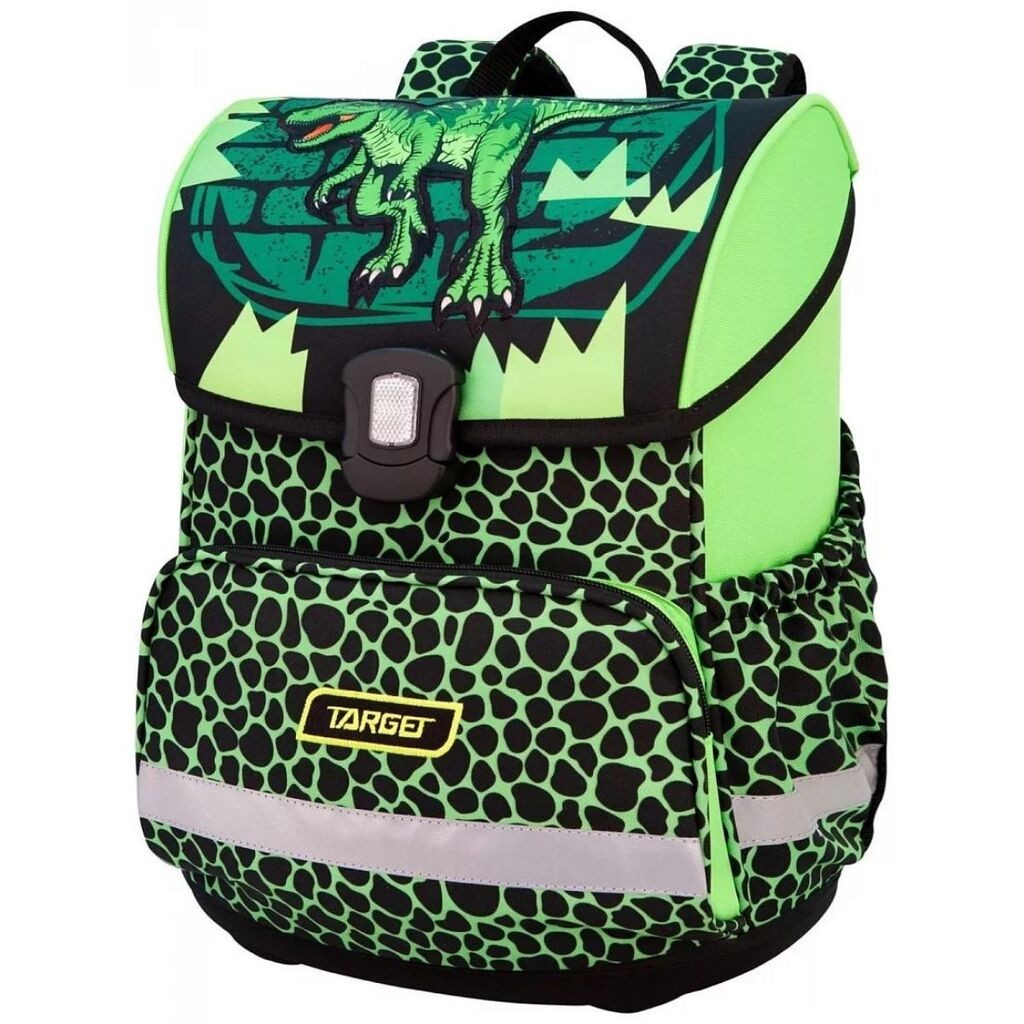Target Ranac za dečake Click Jurassic, Anatomski, 37 x 29 x 24 cm, Zeleni