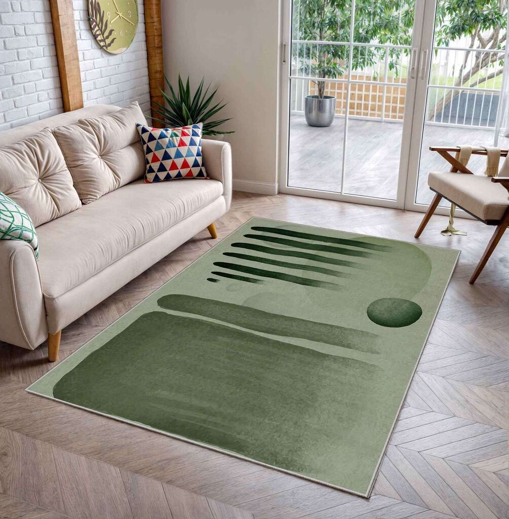 Conceptum Hypnose Tepih Shml25, Pravougaoni, 100 x 140 cm, Zeleni