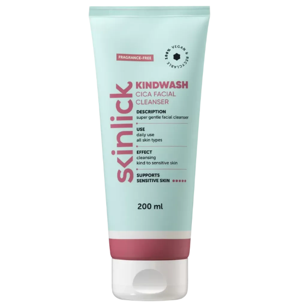 Skinlick Gel za čišćenje lica sa cica ekstraktom Kindwash, Kremasti, 200ml