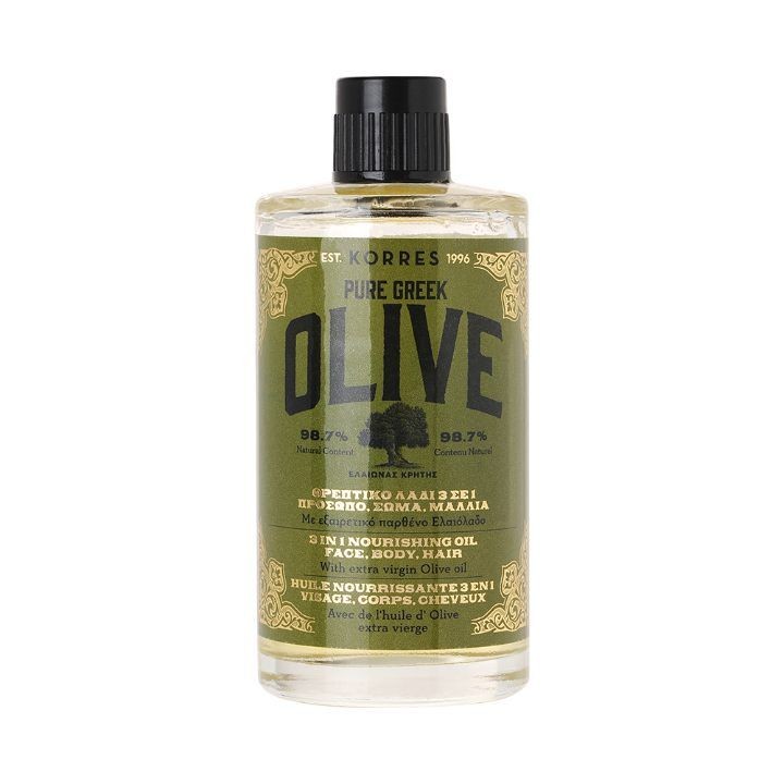 Korres Hranljivo ulje za lice, telo i kosu 3u1 Pure greek olive, 100ml