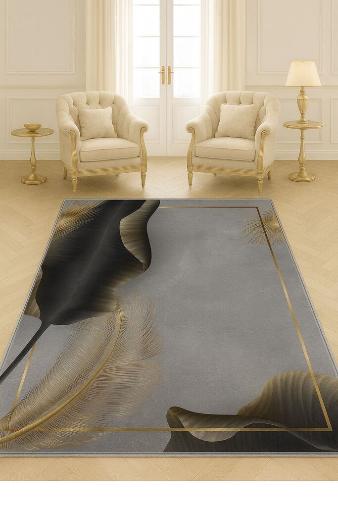 Conceptum Hypnose Tepih HM-CRP25-31, Pravougaoni, 160 x 230 cm, Sivi