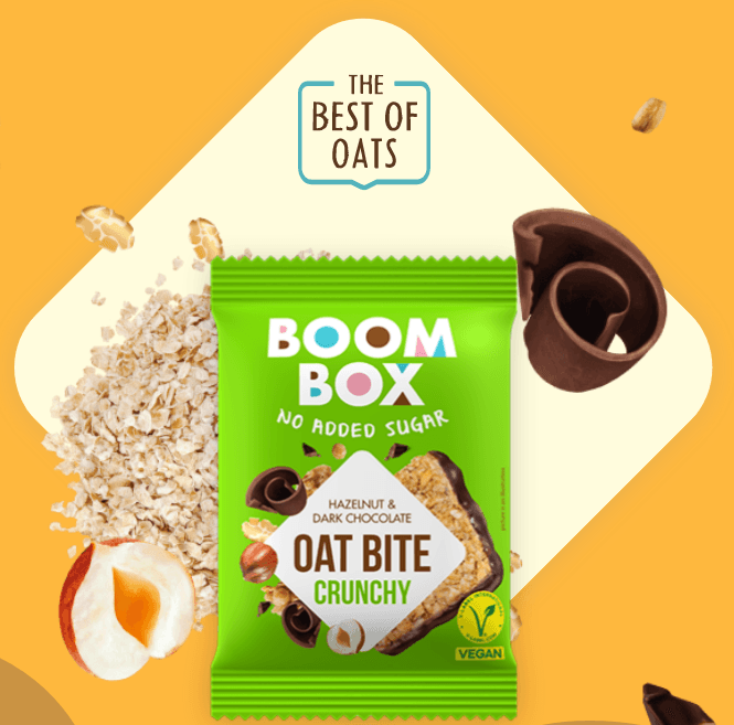 Boom Box Ovsena pločica Lešnik-Tamna čokolada 20 g