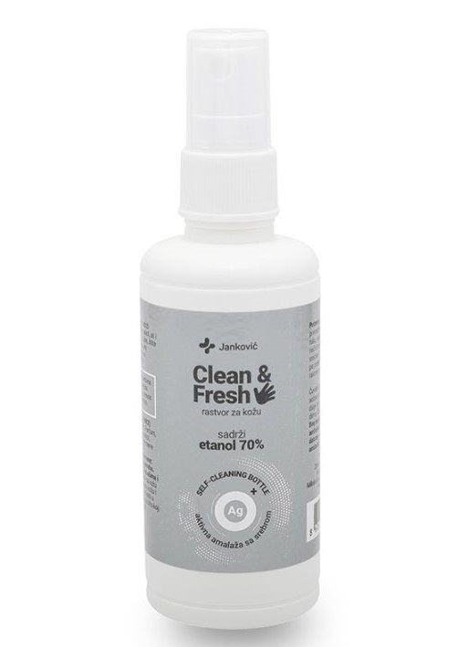 Janković Rastvor za dezinfekciju kože Clean & Fresh Silver, 100 ml