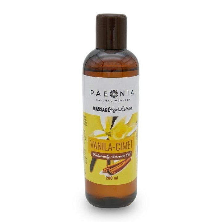 Paeonia Ulje za masažu Vanila i cimet, 200 ml