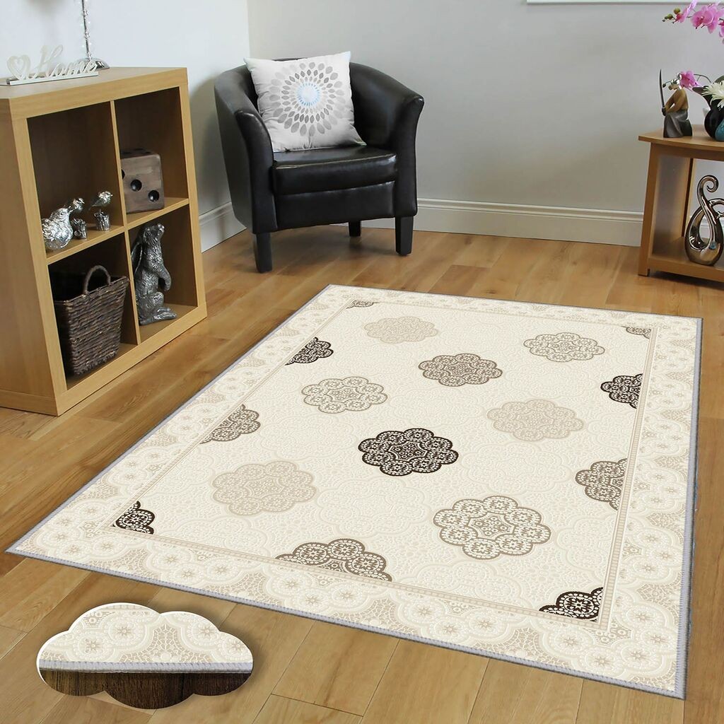 Conceptum Hypnose Tepih Eexfab1124, Pravougaoni, 80 x 120 cm, Krem