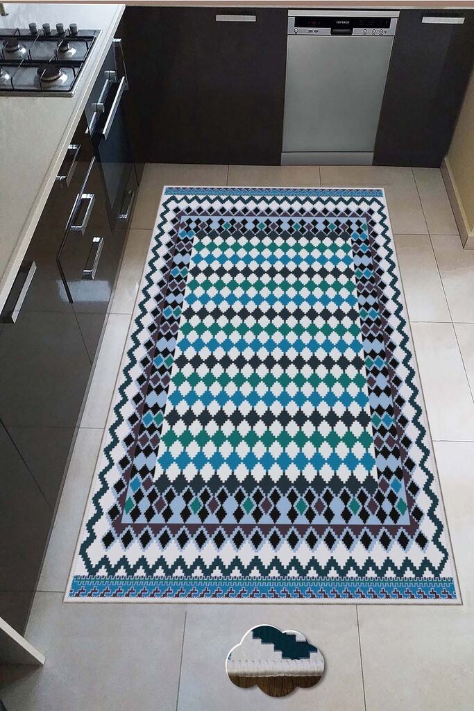 Conceptum Hypnose Tepih Hmnt551, Pravougaoni, 80 x 150 cm, Plavi