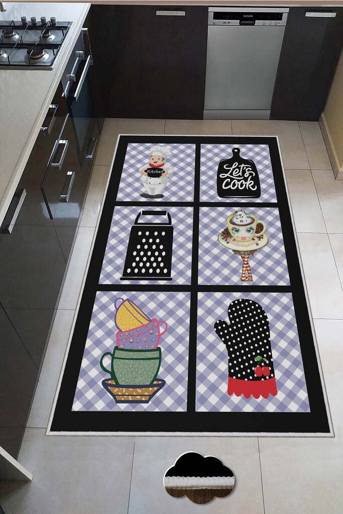 Conceptum Hypnose Tepih Hmnt557, Pravougaoni, 80 x 200 cm, Šareni