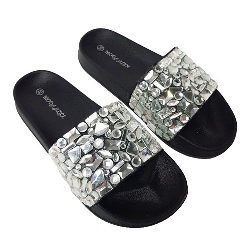 Moda Alice Ženske papuče za leto W-175, Crne