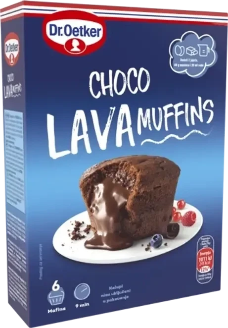 Dr. Oetker Smesa za mafine Choco lava, 260g