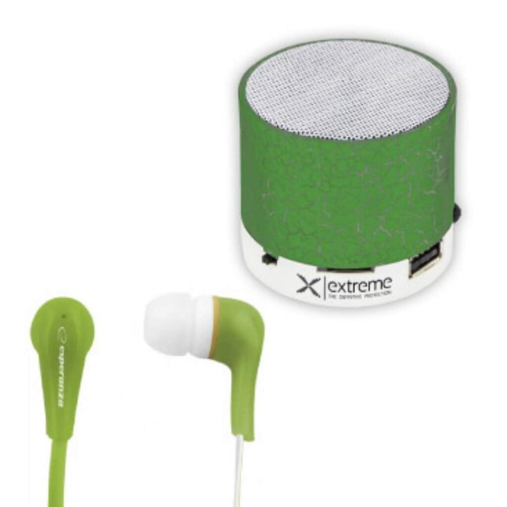 Esperanza Set Bluetooth zvučnik XP101g i slušalice Extreme, Zeleni