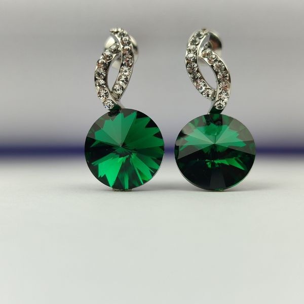 Alp Crystal Ženske minđuše EPP2R10P, Zelene