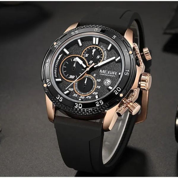 Megir Muški sat 2211, Crni