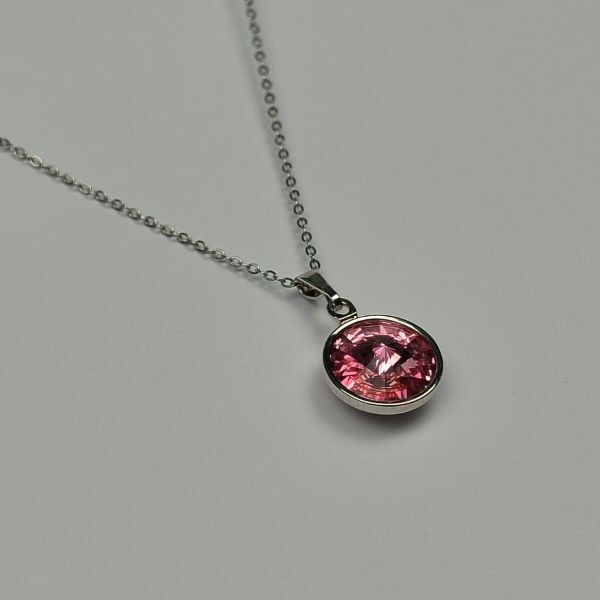 Alp Crystal Ženska ogrlica P1R12SIL, Roze