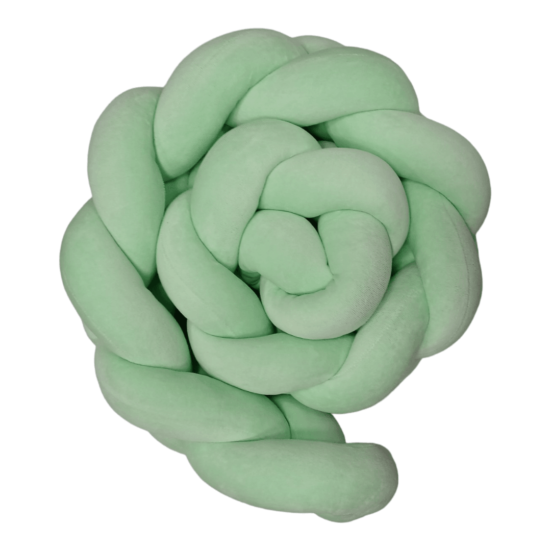 BEBI SAN Pletenica za krevetac za bebe, 180cm, Mint