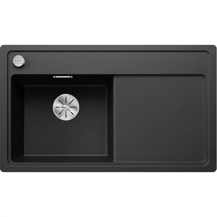 BLANCO Sudopera Zenar 45 S-F, Leva, 848x498x202mm, Sa priborom, Sa podizačem čepa, Crna