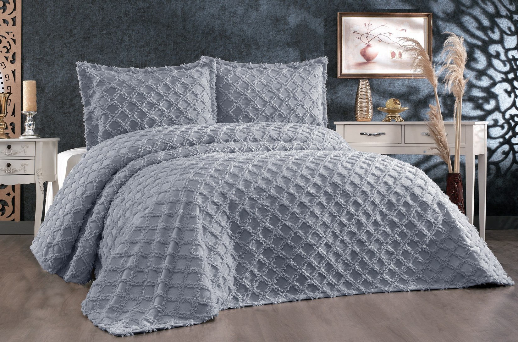 L'essentiel Maison Komplet posteljina za francuski ležaj Siva