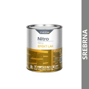 ZVEZDA Nitro efekt lak, 0.75l, Srebrna