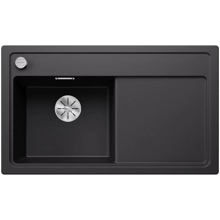 BLANCO Sudopera Zenar 45 S, Leva, 860x510x202mm, Sa podizačem čepa, Crna