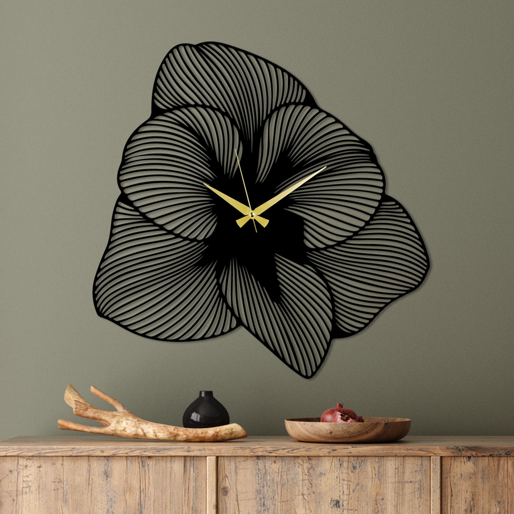 Wallity Zidni sat 70x70cm Crni