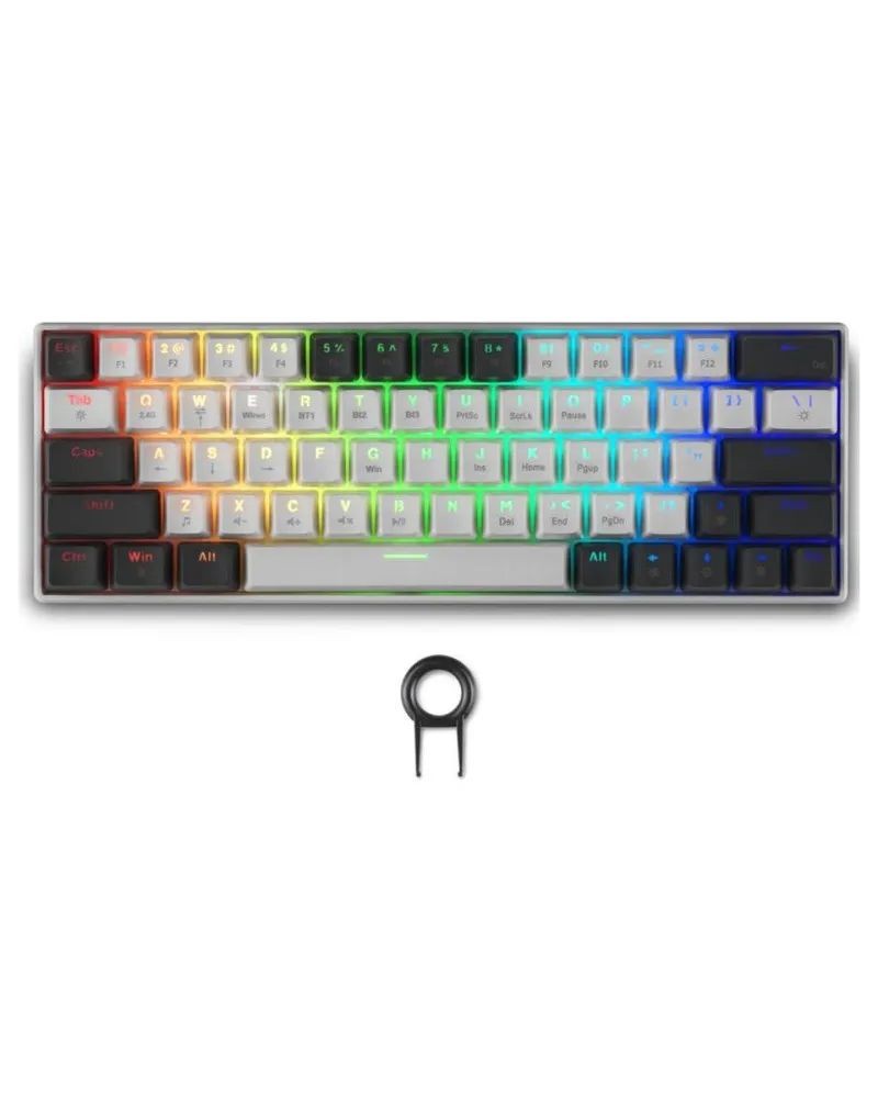 PC Tastatura Spartan Gear Pegasus 2 Rgb bežični - bela / siva