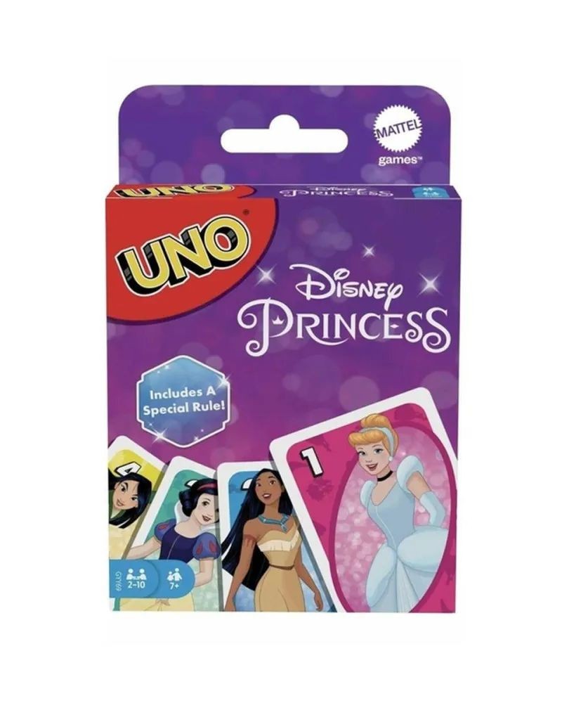 Društvena igra Mattel Uno - Disnei Princess - Kartaška igra
