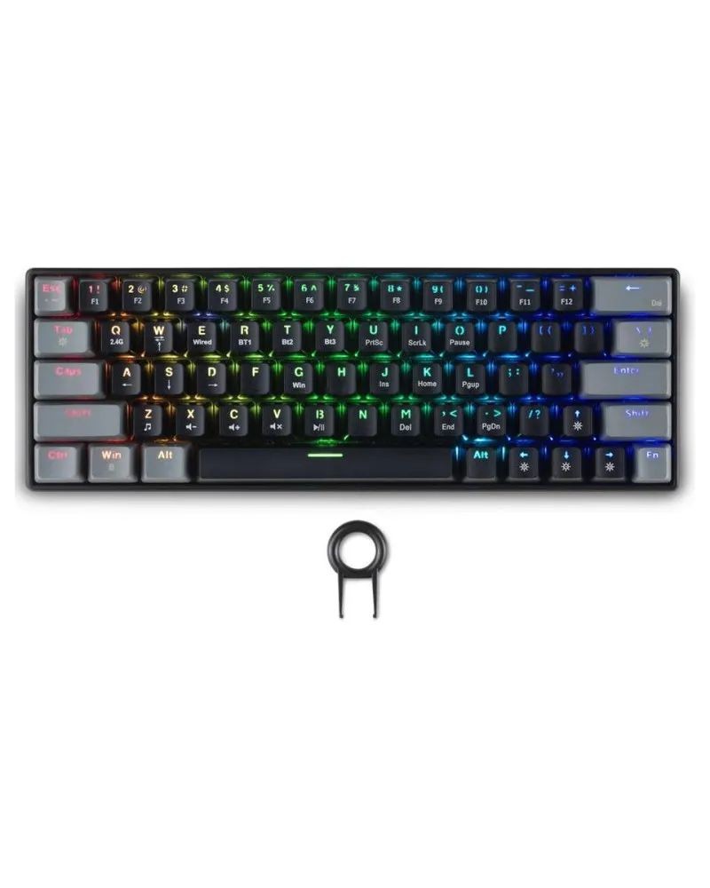 PC Tastatura Spartan Gear Pegasus 2 Rgb bežični - crna / siva