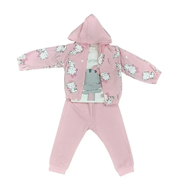 Komplet za bebe 7707, Roze