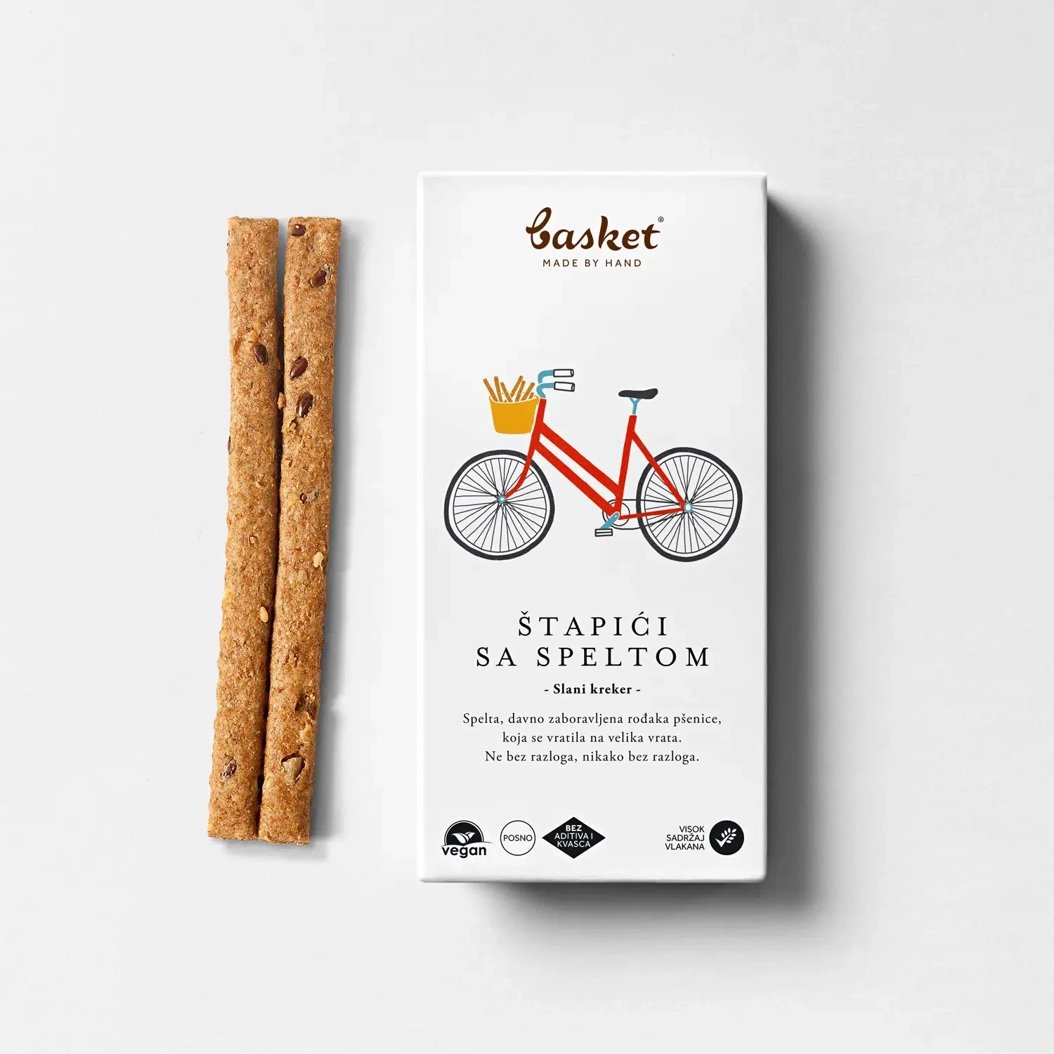 BASKET Štapići sa speltom, 100g