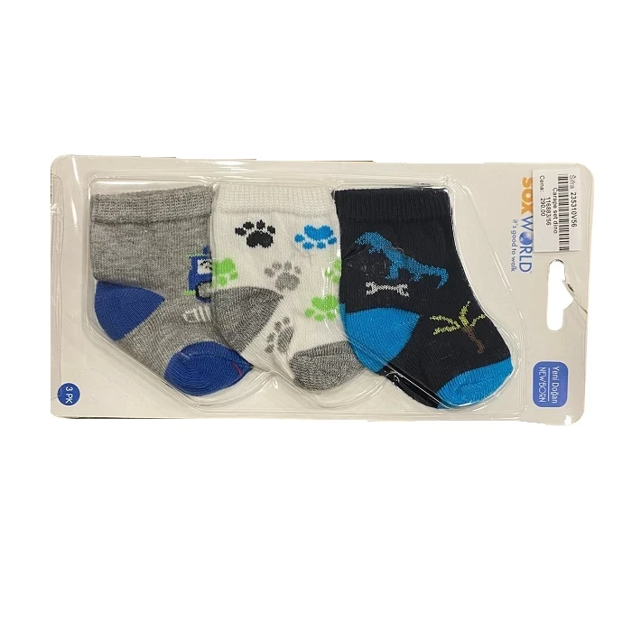 SOXWORLD Set čarapa za bebe Dino 116883, 3 para, Šareni